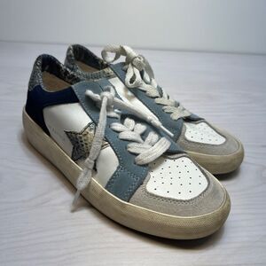 Vintage Havana Women's Sneaker Size 7 Wild Blue/White Snakeskin Multi